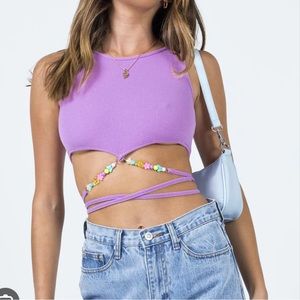 Princess Polly Almina Beaded Top